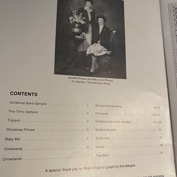 Christmas Heirlooms cross stitch charts collection 1979 Chrismons Noel vintage - Picture 4 of 7